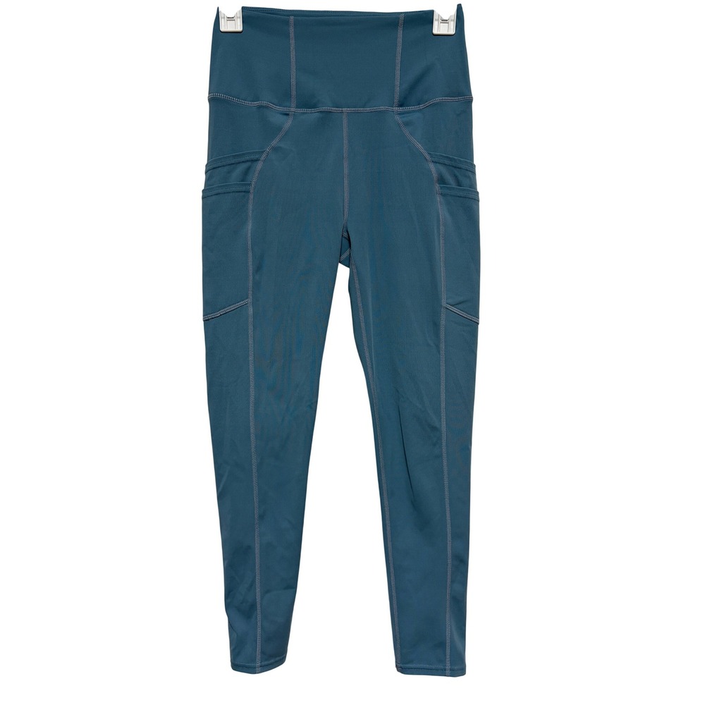 FP Movement Teal Blue High Waisted Pocket Leggings With‎ Pockets Size S